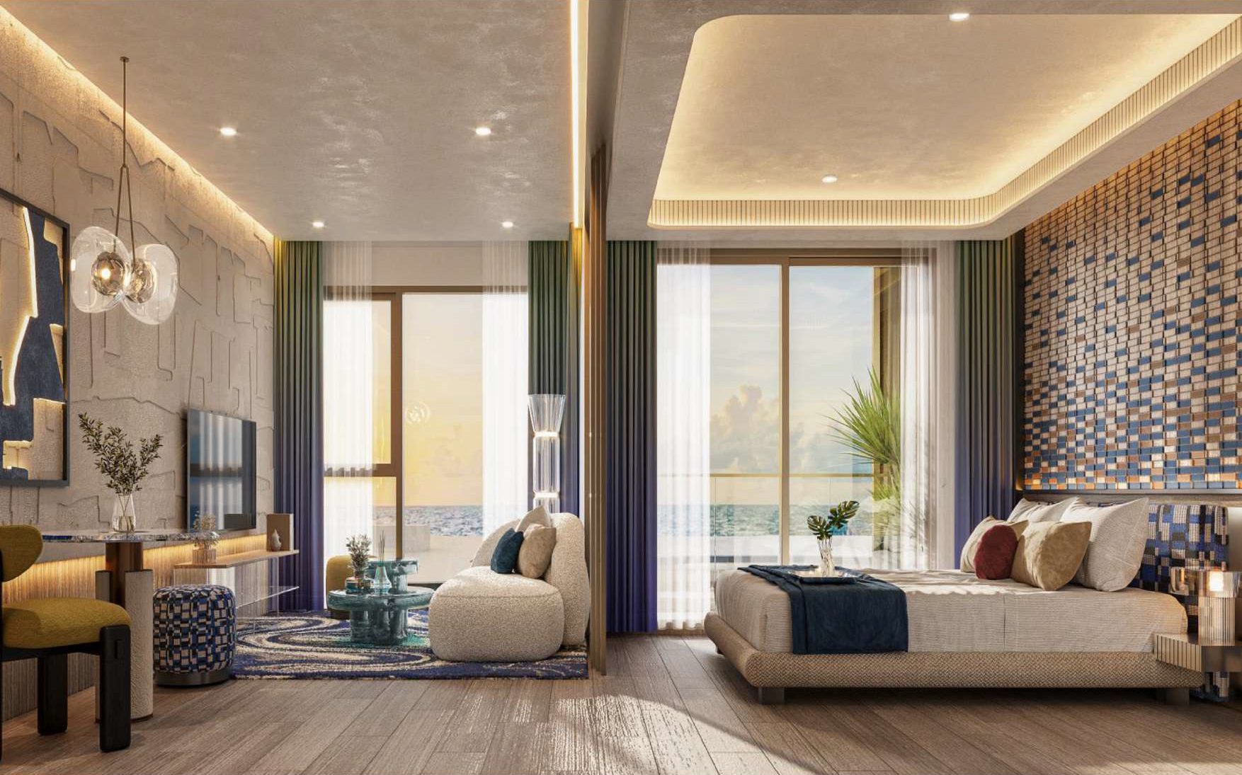 Квартира с одной спальней в Bellevue Beachfront