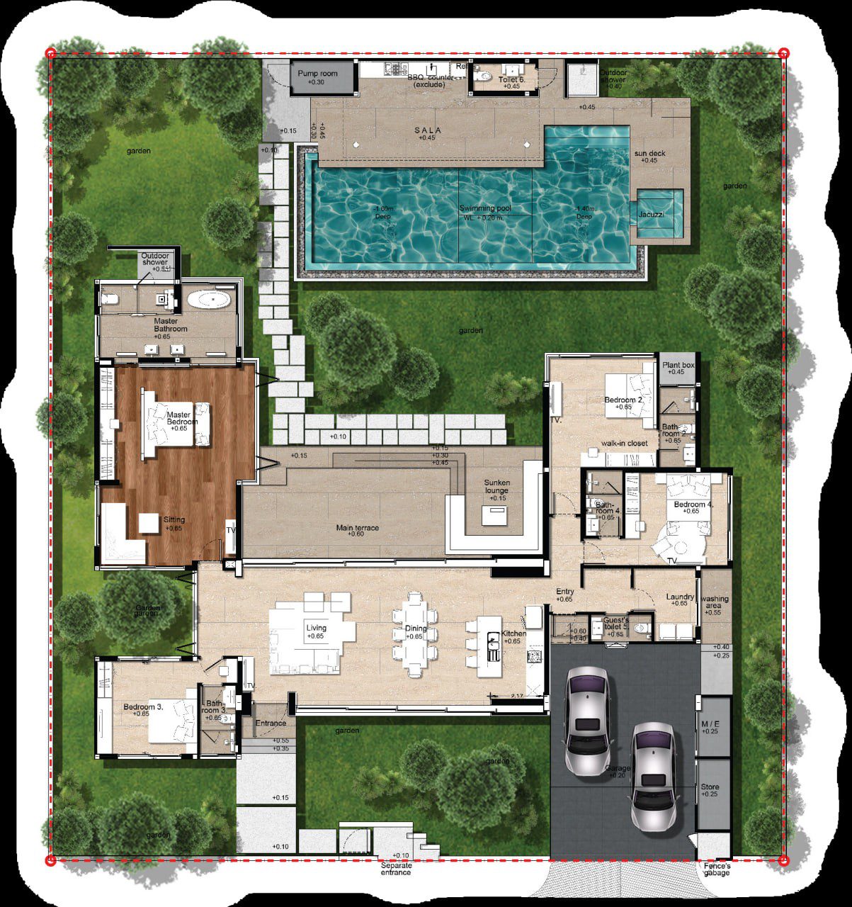 Виллы Тип GFB в Botanica Grand Avenue